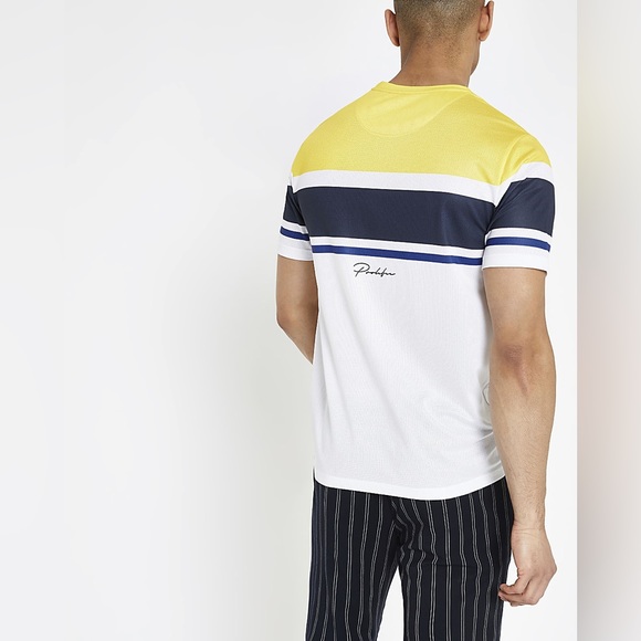 River Island Men's Multicolor 'Prolific' Mesh Slim Fit T-Shirt - Picture 5 of 5